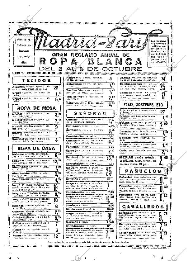 ABC MADRID 03-10-1927 página 22