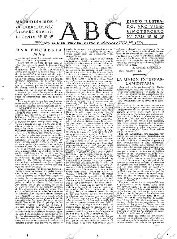 ABC MADRID 18-10-1927 página 3