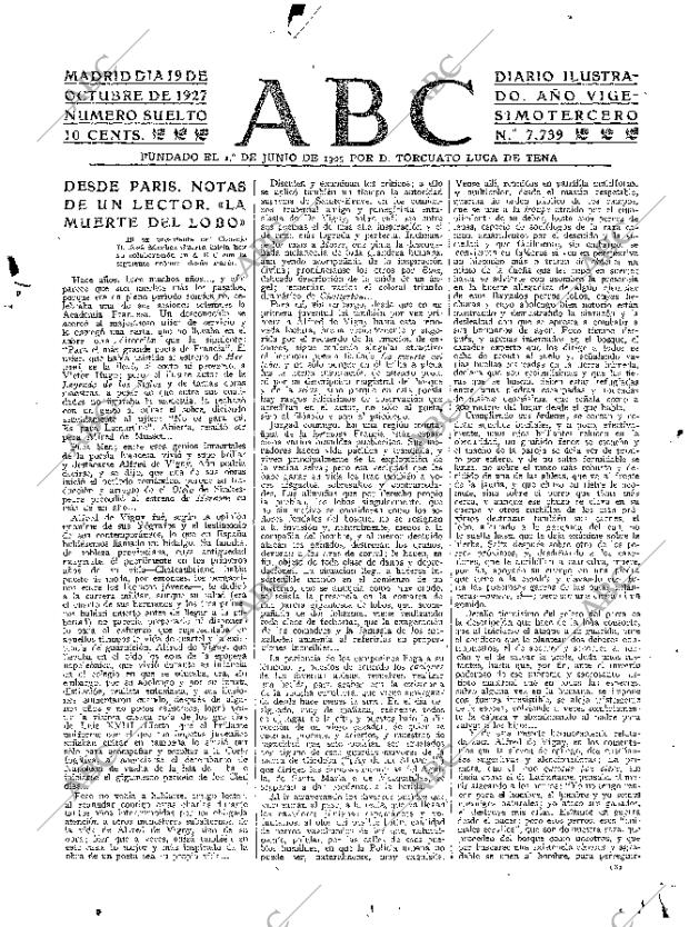 ABC MADRID 19-10-1927 página 3