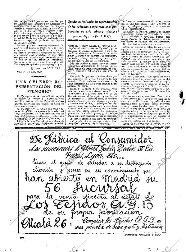 ABC MADRID 22-10-1927 página 6