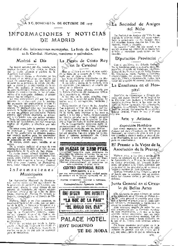 ABC MADRID 30-10-1927 página 35