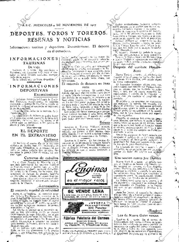 ABC MADRID 09-11-1927 página 32
