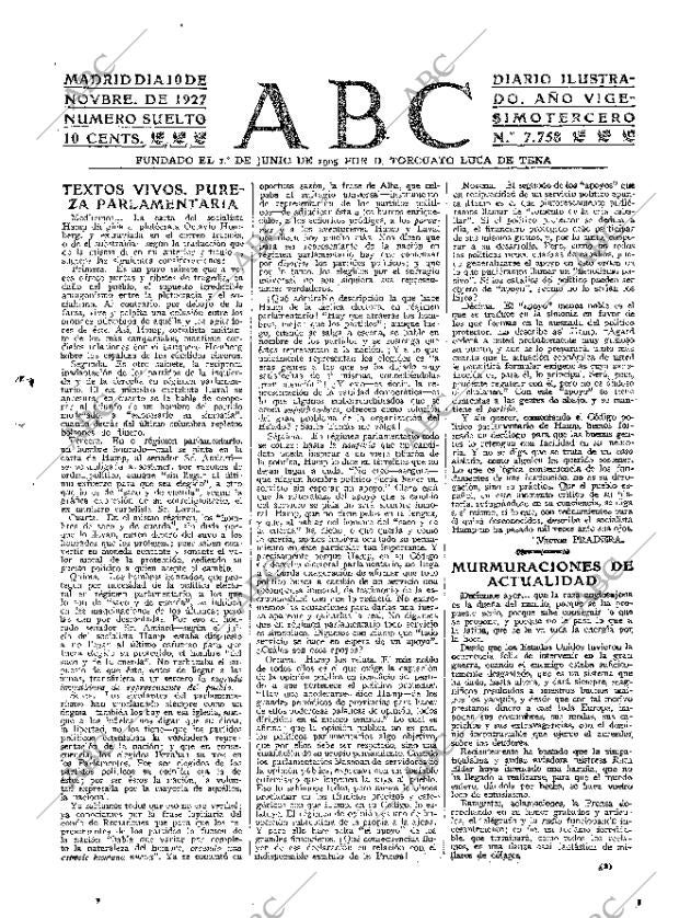 ABC MADRID 10-11-1927 página 3