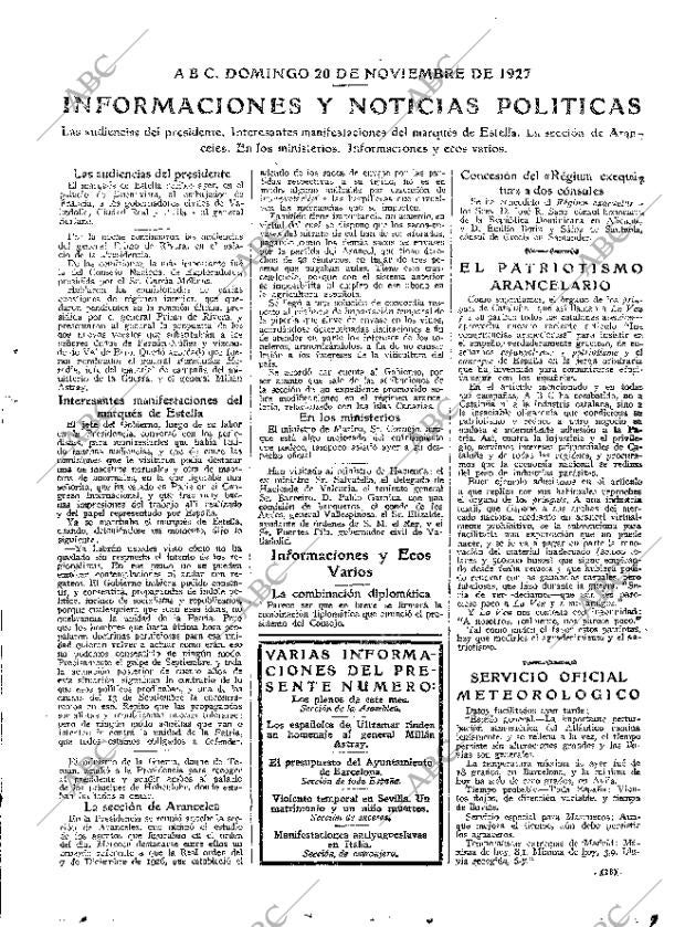 ABC MADRID 20-11-1927 página 23