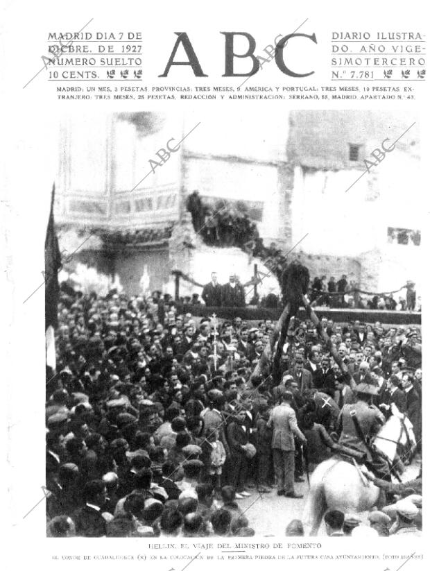 ABC MADRID 07-12-1927 página 1