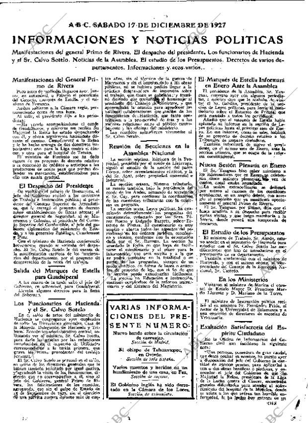ABC MADRID 17-12-1927 página 15