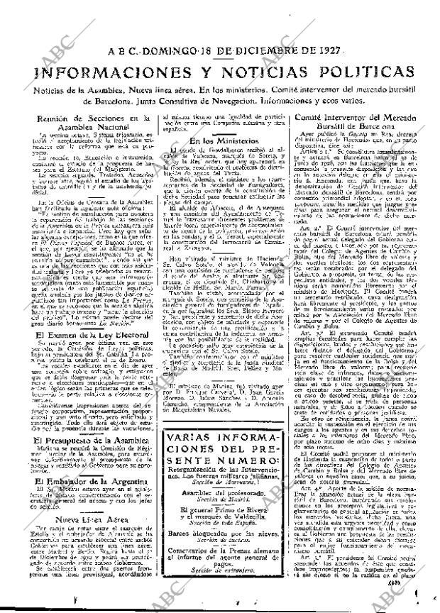 ABC MADRID 18-12-1927 página 23