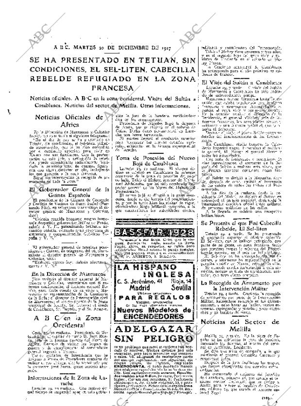 ABC MADRID 20-12-1927 página 19