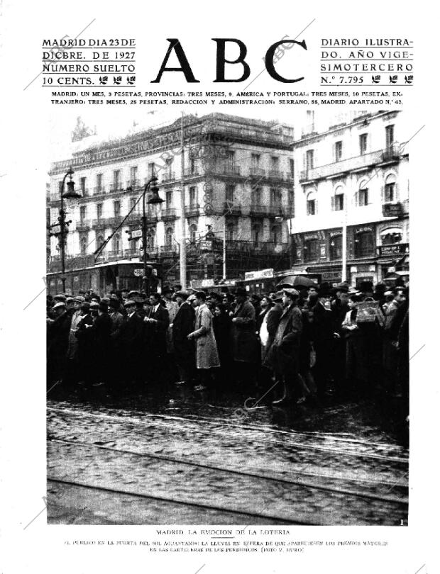 ABC MADRID 23-12-1927 página 1