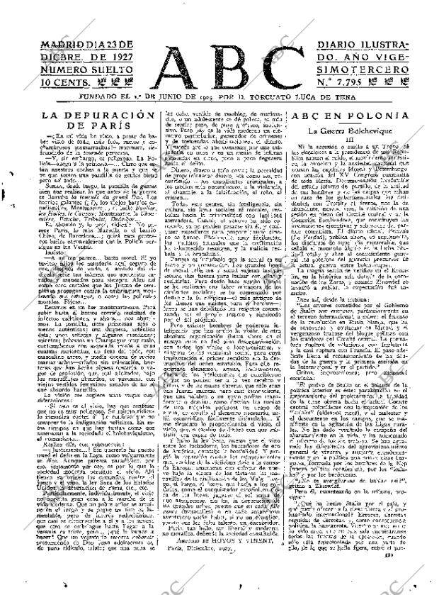 ABC MADRID 23-12-1927 página 3