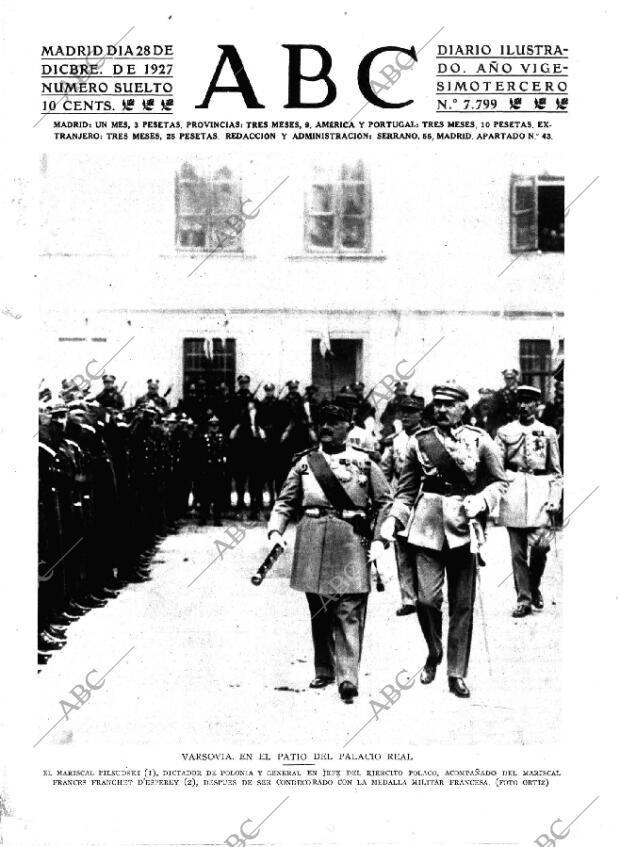 ABC MADRID 28-12-1927 página 1