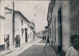 La calle más Céntrica llamada Pedroche donde se Encuentra el comercio del pueblo