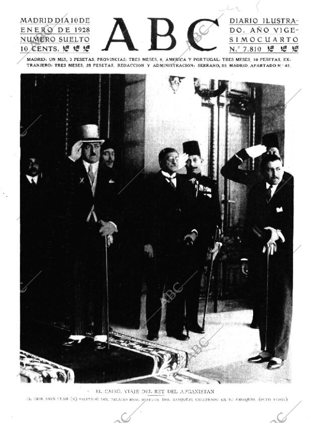 ABC MADRID 10-01-1928 página 1