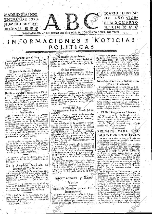 ABC MADRID 10-01-1928 página 17