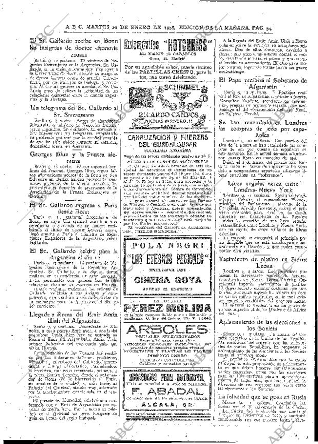 ABC MADRID 10-01-1928 página 34