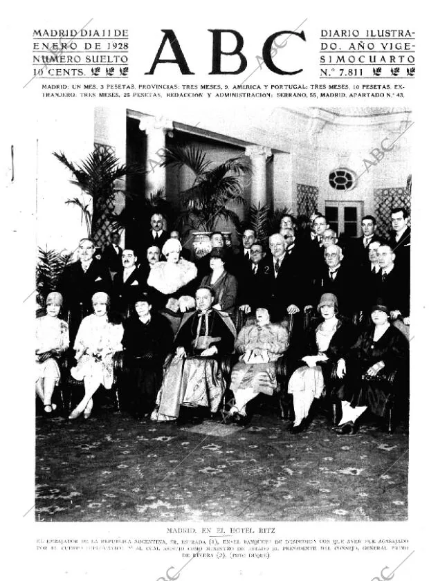 ABC MADRID 11-01-1928 página 1