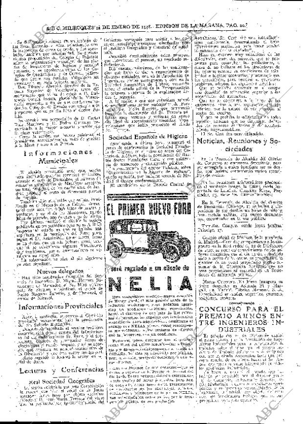 ABC MADRID 11-01-1928 página 20