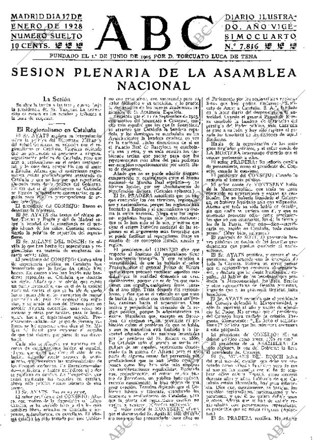 ABC MADRID 17-01-1928 página 17