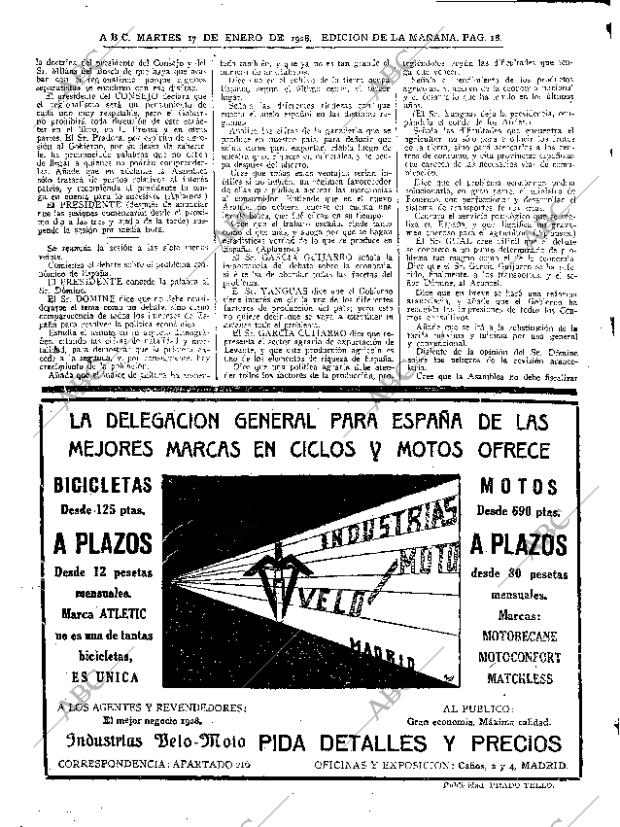 ABC MADRID 17-01-1928 página 18