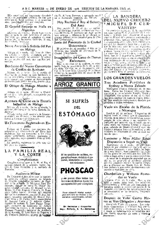 ABC MADRID 17-01-1928 página 28