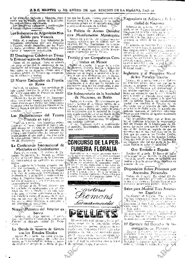 ABC MADRID 17-01-1928 página 30