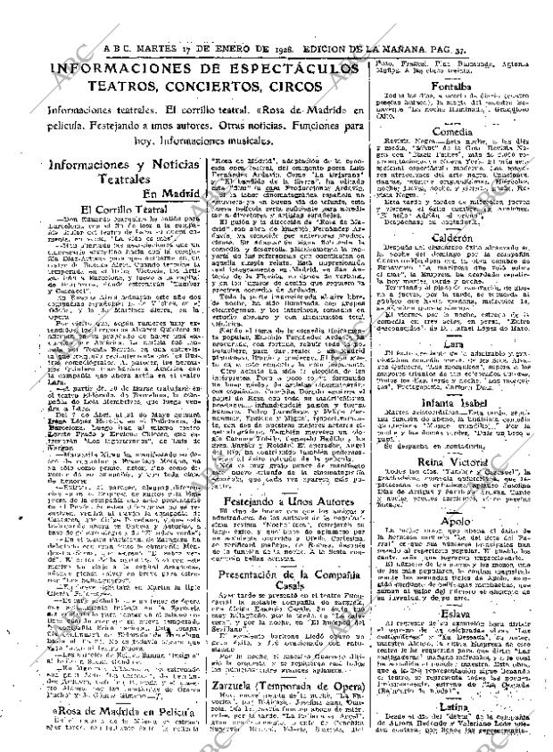 ABC MADRID 17-01-1928 página 37