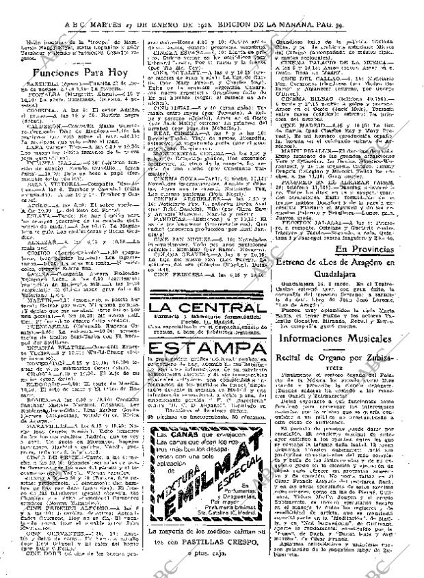 ABC MADRID 17-01-1928 página 39