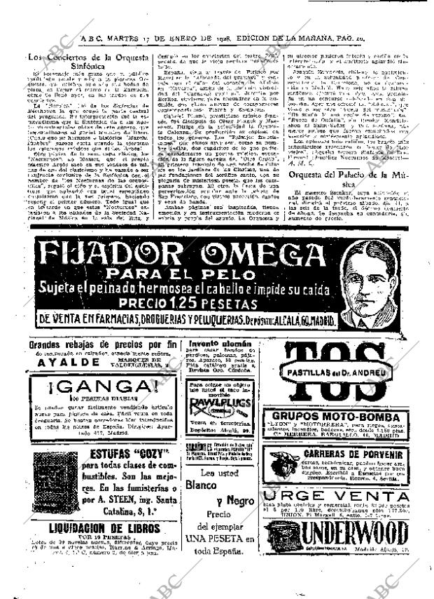 ABC MADRID 17-01-1928 página 40