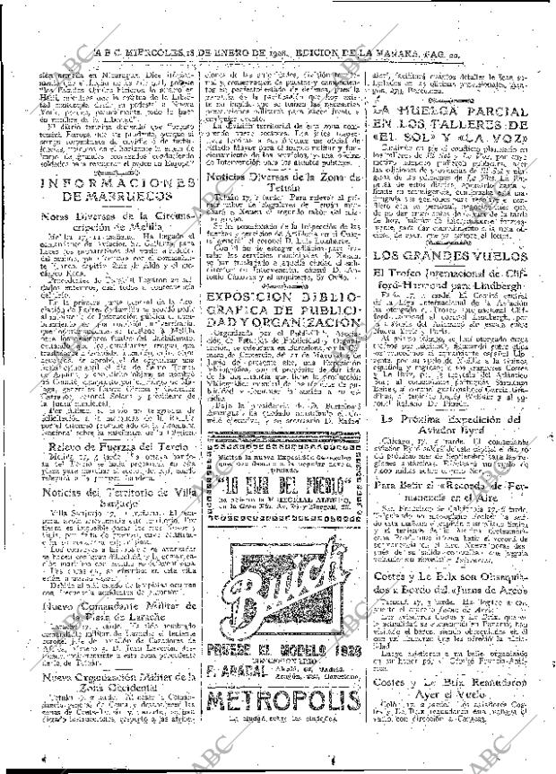 ABC MADRID 18-01-1928 página 16