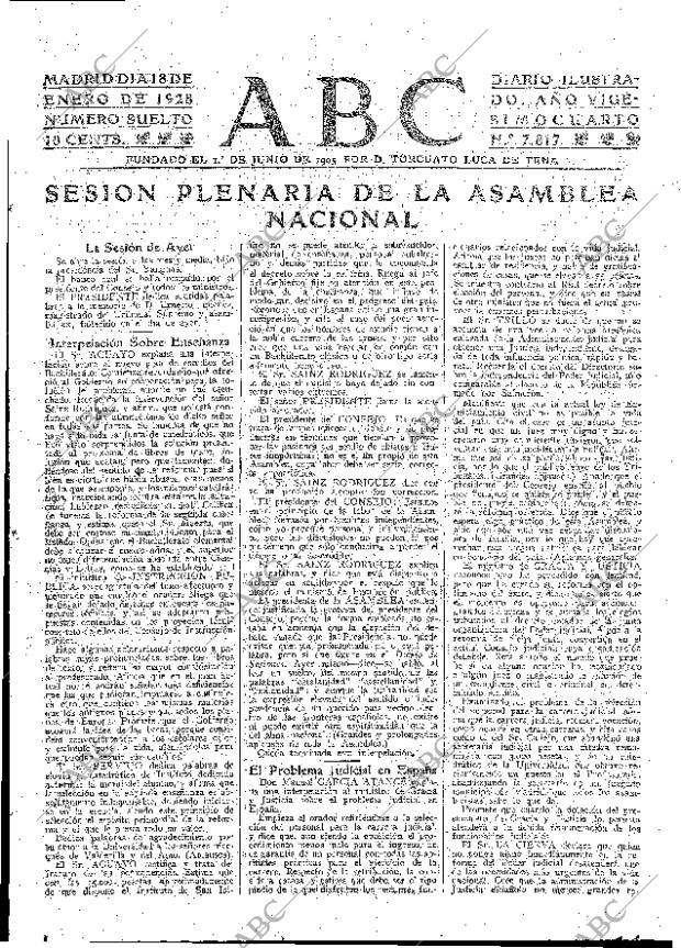 ABC MADRID 18-01-1928 página 9