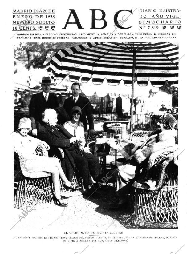ABC MADRID 20-01-1928 página 1