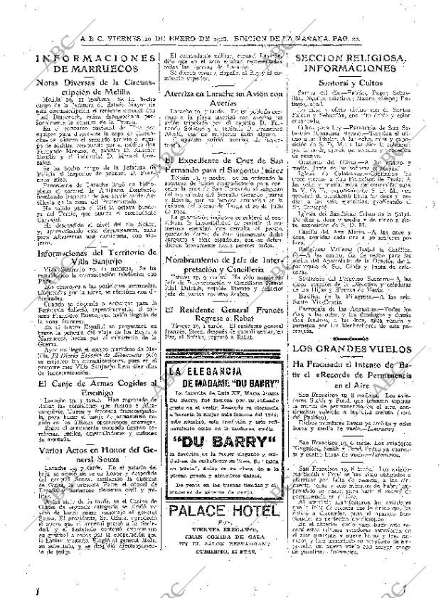 ABC MADRID 20-01-1928 página 20