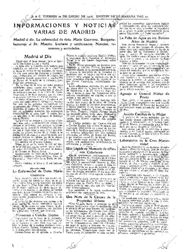 ABC MADRID 20-01-1928 página 21