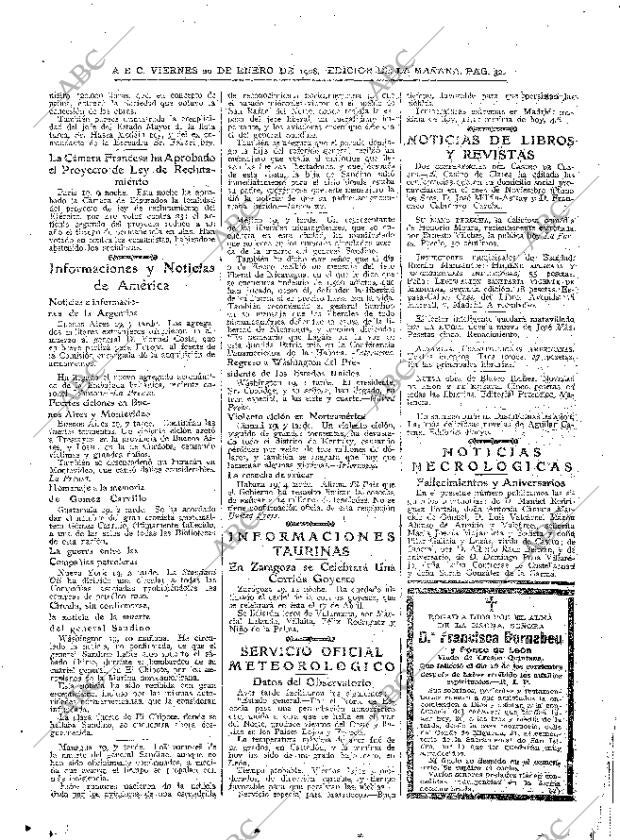 ABC MADRID 20-01-1928 página 32
