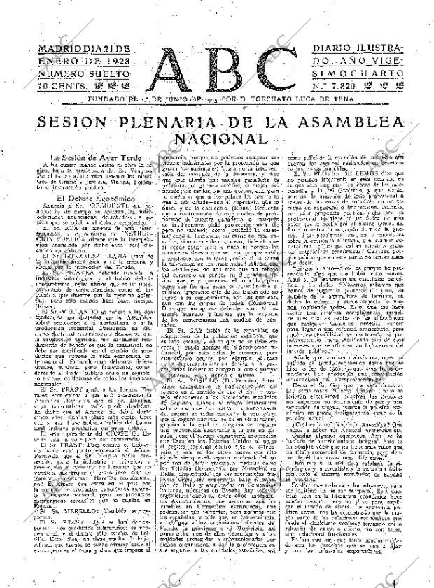 ABC MADRID 21-01-1928 página 15