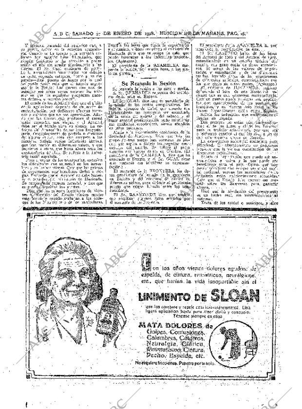 ABC MADRID 21-01-1928 página 16