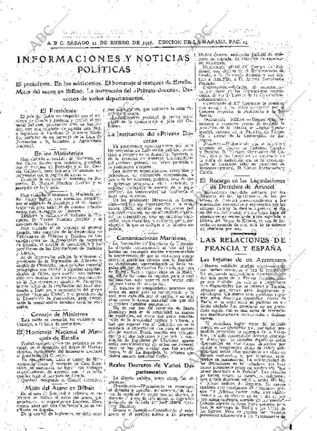 ABC MADRID 21-01-1928 página 19
