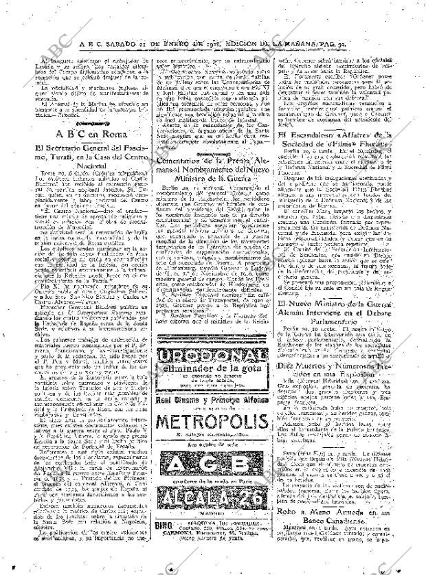 ABC MADRID 21-01-1928 página 32