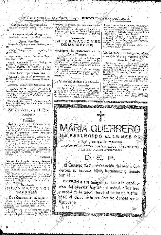 ABC MADRID 24-01-1928 página 38