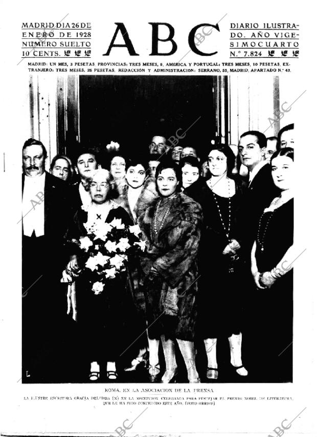 ABC MADRID 26-01-1928 página 1