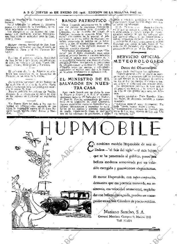 ABC MADRID 26-01-1928 página 20