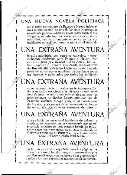 BLANCO Y NEGRO MADRID 29-01-1928