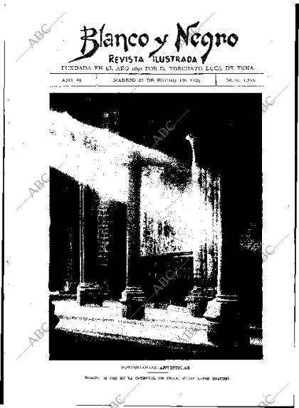 BLANCO Y NEGRO MADRID 29-01-1928