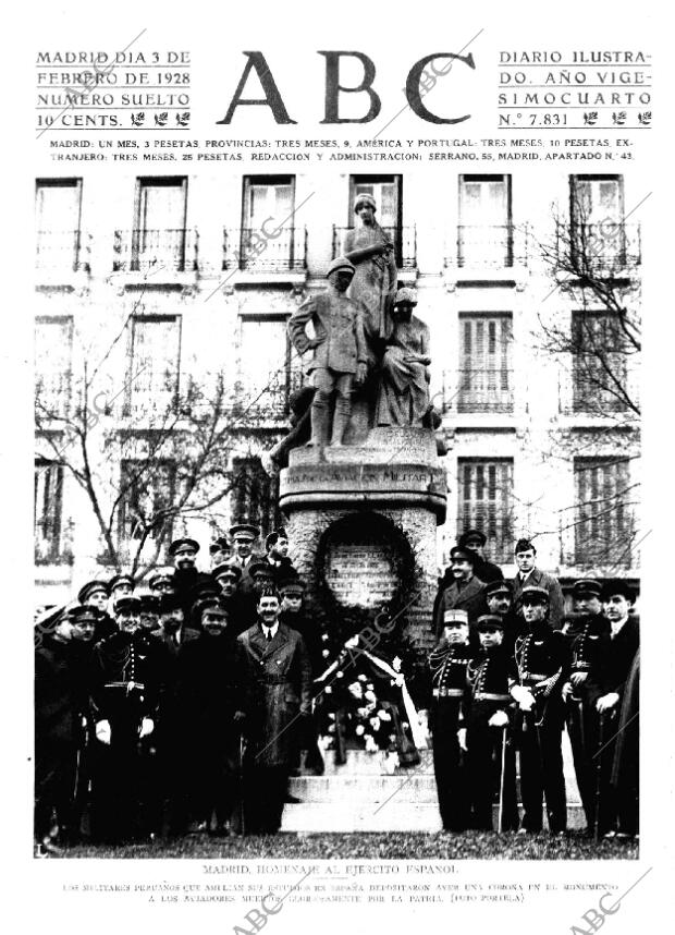 ABC MADRID 03-02-1928 página 1