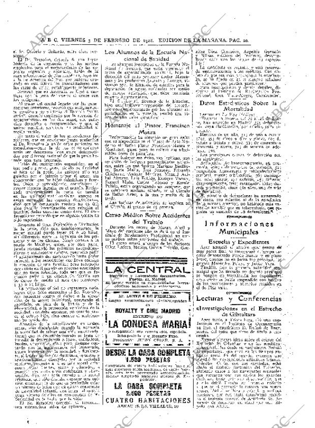 ABC MADRID 03-02-1928 página 20