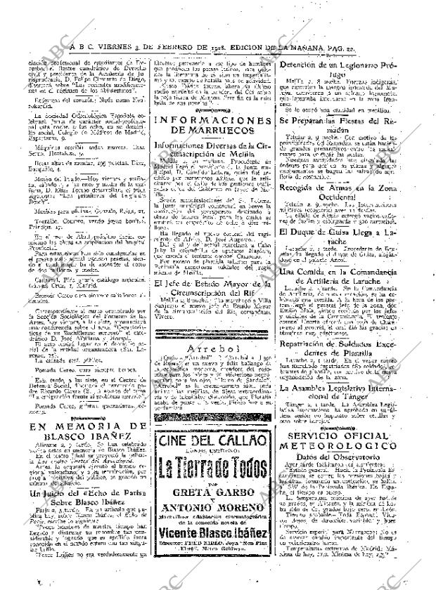 ABC MADRID 03-02-1928 página 22