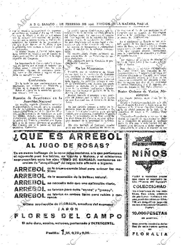 ABC MADRID 04-02-1928 página 16