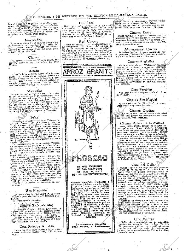 ABC MADRID 07-02-1928 página 40