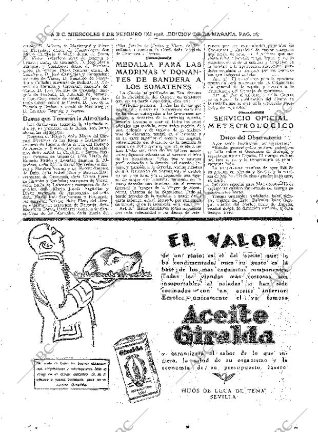 ABC MADRID 08-02-1928 página 16