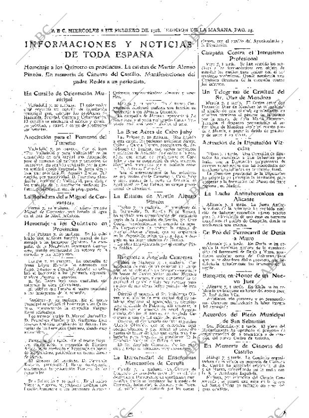 ABC MADRID 08-02-1928 página 25